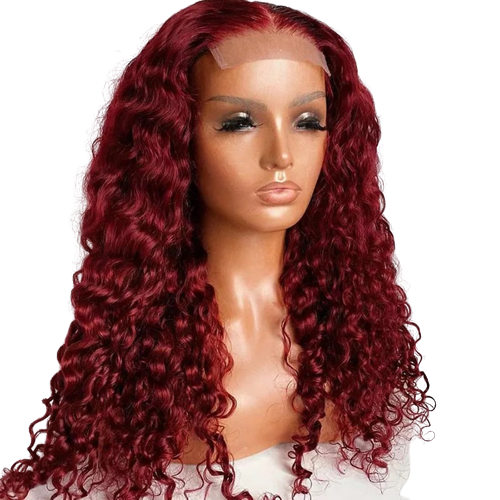 Burgundy Closure Wig