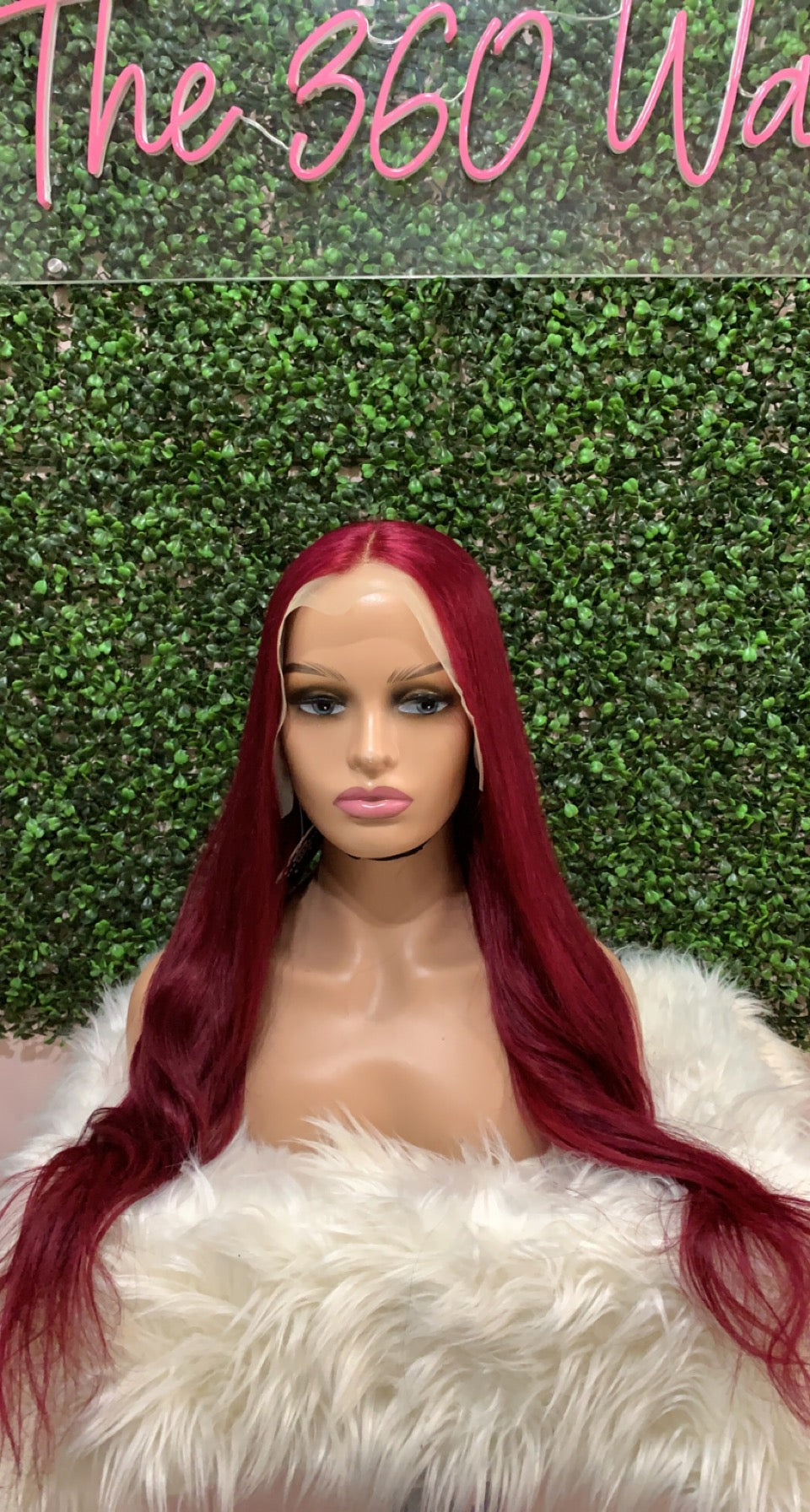 Burgundy Frontal Wig